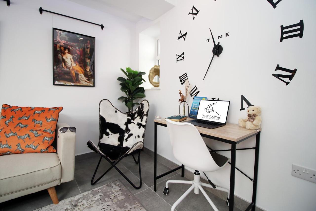 New Spacious 2 Bed Getaway - Private Courtyard! - Underfloor Heating Cardiff Dış mekan fotoğraf